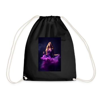 Purple Beauty 3 - Drawstring Bag - black - Front