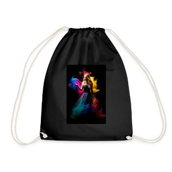 Rainbow Beauty 4 - Drawstring Bag - black - Front