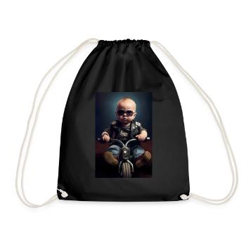 Biker Baby - Turnbeutel - Schwarz - Vorne