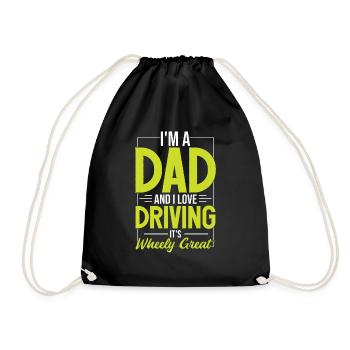J’adore conduire papa Blague Fête des pères - Sac de sport léger - noir - Devant