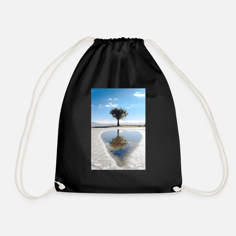 Life - Drawstring Bag - black