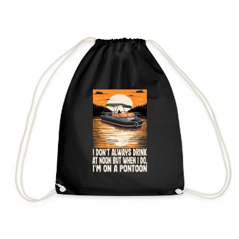 Je ne bois pas toujours à midi, mais quand je le fais, je suis - Sac de sport léger - noir - Devant