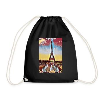 Tour Eiffel Paris Picture Paint - Sac de sport léger - noir - Devant