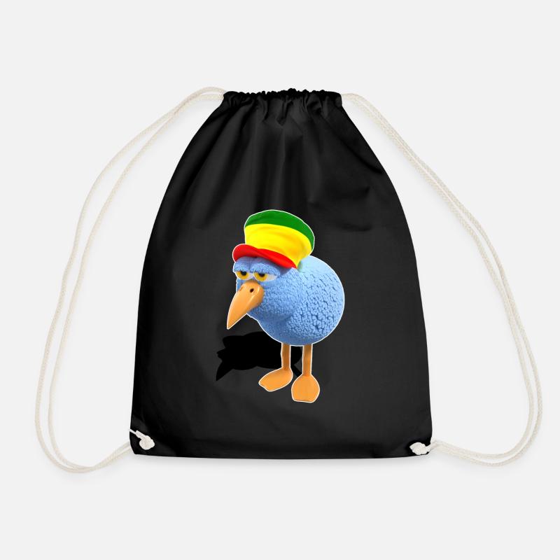 Reggae Bird Jesse - Drawstring Bag - black