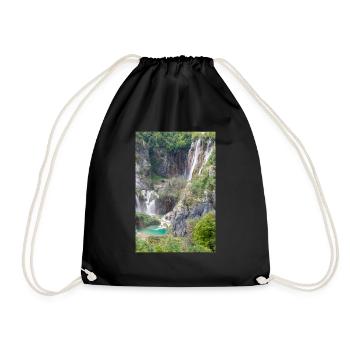 Veliki Slap Wasserfall Nationalpark Plitvicer Seen - Turnbeutel - Schwarz - Vorne