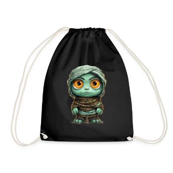 Halloween Spooky Cartoon Mummy - Sac de sport léger - noir - Devant