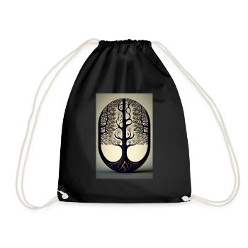 Forest view - Drawstring Bag - black - Front