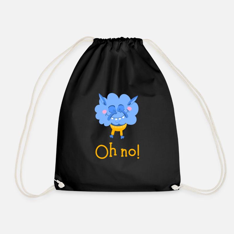 Oh no! - Turnbeutel - Schwarz
