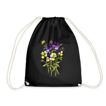 Fleur - Sac de sport léger - noir - Devant