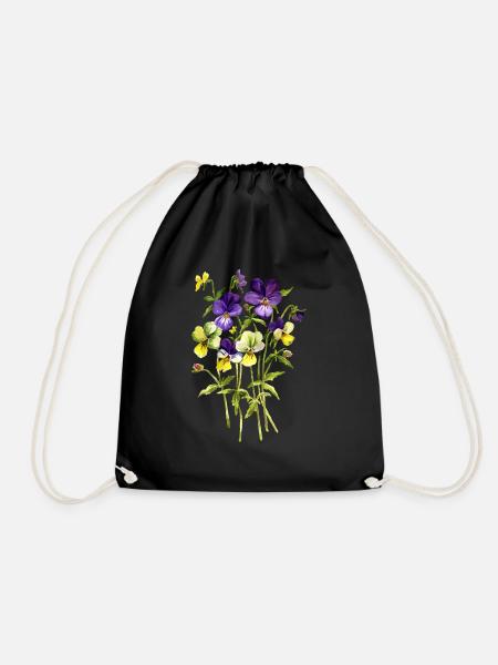 Fleur - Sac de sport léger - noir
