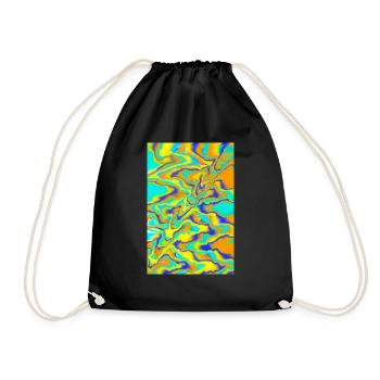Abstract Art - Drawstring Bag - black - Front