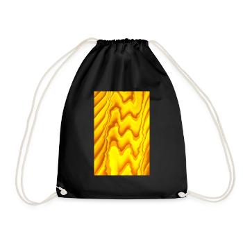 In the flow - Drawstring Bag - black - Front