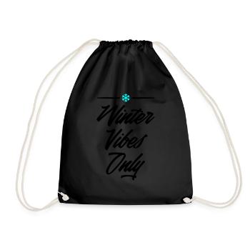 Winter Vibes Only 2 - Drawstring Bag - black - Front