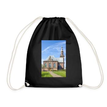 Nouvelle église (Nieuwe Kerk) à Katwijk aan zee - Sac de sport léger - noir - Devant