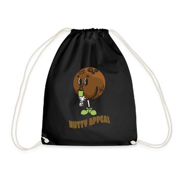 Coconut Lover Juice Beach Tropical Summer - Drawstring Bag - black - Front