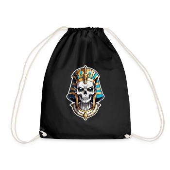 Pharaoh- Mummy - Egypt - Drawstring Bag - black - Front