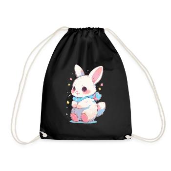 Lapin Pâques Sweet - Sac de sport léger - noir - Devant