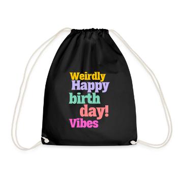 Joyeux anniversaire drôle rétro célébration citation Meme - Sac de sport léger - noir - Devant