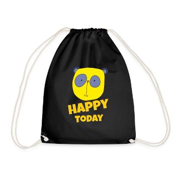 Koala heureux aujourd’hui - Sac de sport léger - noir - Devant