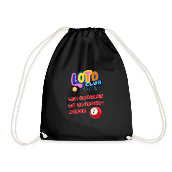 LOTO - BINGO - 7 - LES COPAINS DE BLANCHE-NEIGE - Sac de sport léger - noir - Devant