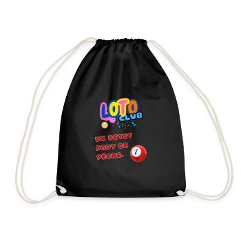 LOTO - BINGO - 7 - UN PETIT PORT DE PÊCHE - Sac de sport léger - noir - Devant