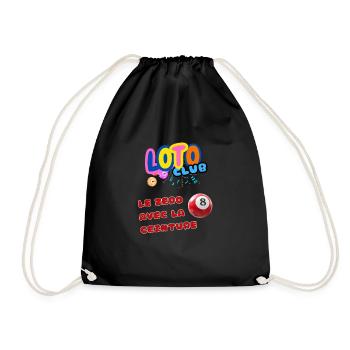 LOTO - BINGO - 8 - LE ZERO AVEC LA CEINTURE - Sac de sport léger - noir - Devant