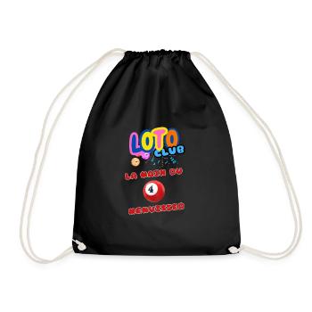 LOTO - BINGO - 4 - LA MAIN DU MENUISIER - Sac de sport léger - noir - Devant
