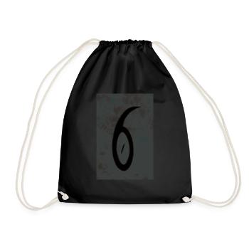6 - Drawstring Bag - black - Front