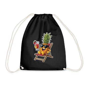 Pineapple - Turnbeutel - Schwarz - Vorne