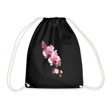 Phalaenopsis Cygne Fard à joues Fleurs d’orchidée pélorique - Sac de sport léger - noir - Devant