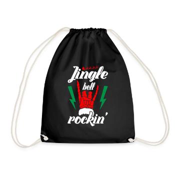 Jingle bell Rockin Christmas Music - Drawstring Bag - black - Front
