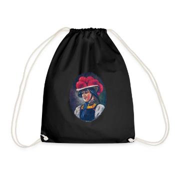 Vierge de la Forêt-Noire avec Bollenhut - Sac de sport léger - noir - Devant
