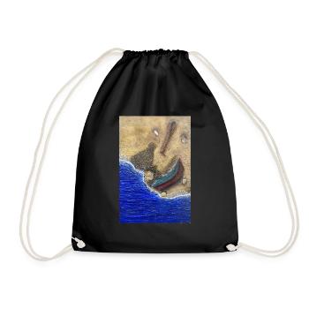 Échouage Mystique Collection : Résonance - Drawstring Bag - black - Front