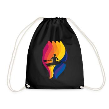 Techniques d’aviron sur l’eau - Sac de sport léger - noir - Devant