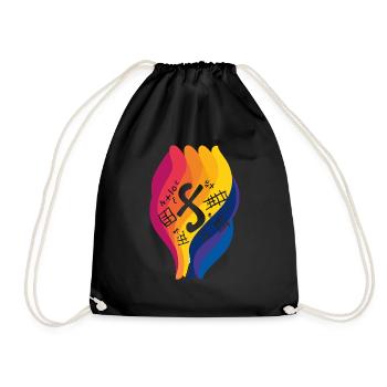 math numbers math - Drawstring Bag - black - Front