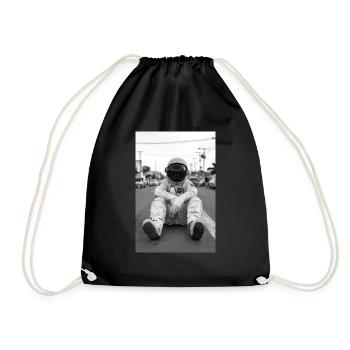 Lost Astronaut on Earth - Drawstring Bag - black - Front