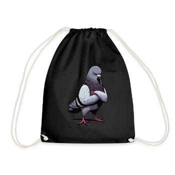 Pigeon pigeon pigeon pigeon colombophile - Sac de sport léger - noir - Devant