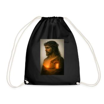 Sauveur ressuscité à l’aube - Sac de sport léger - noir - Devant