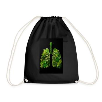 Green Lungs of Nature - Drawstring Bag - black - Front