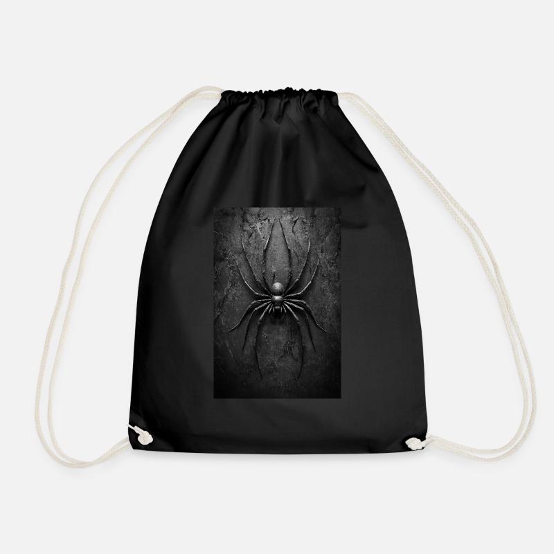 Black Widow Style Spider Art - Sac de sport léger - noir
