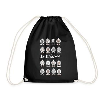 Be Different Moutons - Sac de sport léger - noir - Devant