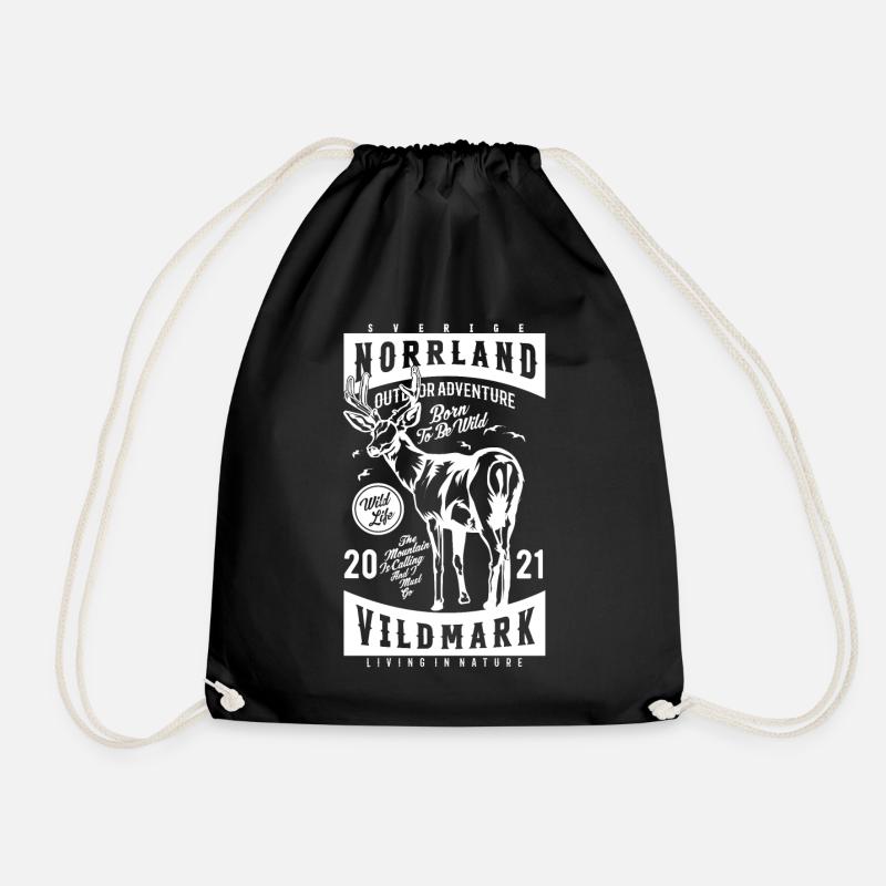 Norrland Vildmark 2021 - Drawstring Bag - black