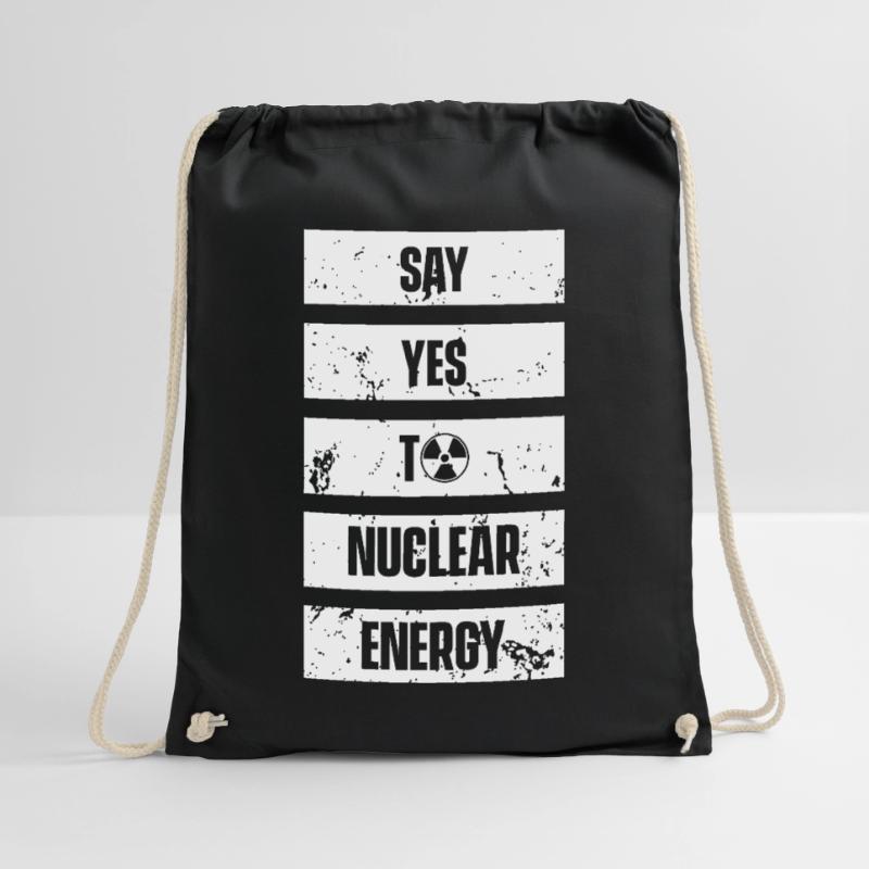 Sag ja zu Kernkraft Nuklear Atomkraft Atom Turnbeutel
