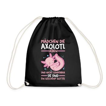 Axolotl - Turnbeutel - Schwarz - Vorne