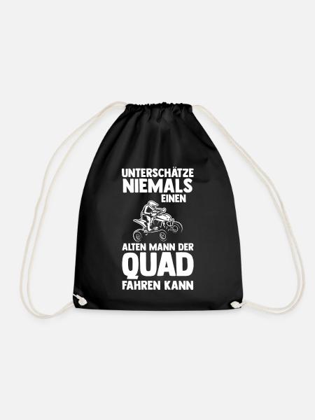 Motorrad Quad - Turnbeutel - Schwarz