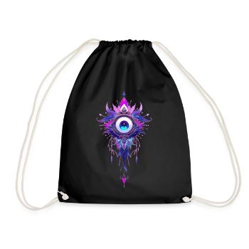 Dreamcatcher #8 - Drawstring Bag - black - Front