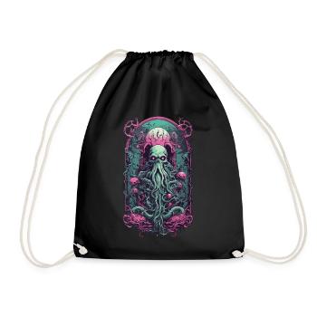 Occulte goule Kraken Monster Halloween Design - Sac de sport léger - noir - Devant