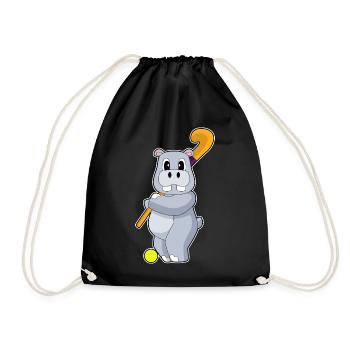 Hippopotamus Hockey sur gazon Stick - Sac de sport léger - noir - Devant