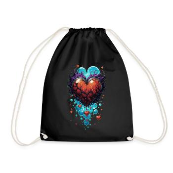 Heart Attack - Turnbeutel - Schwarz - Vorne