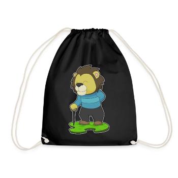 Leo Pensioner Walking Stick - Drawstring Bag - black - Front